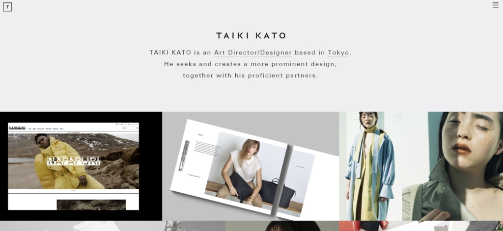Taiki Katoさんのポートフォリオサイト