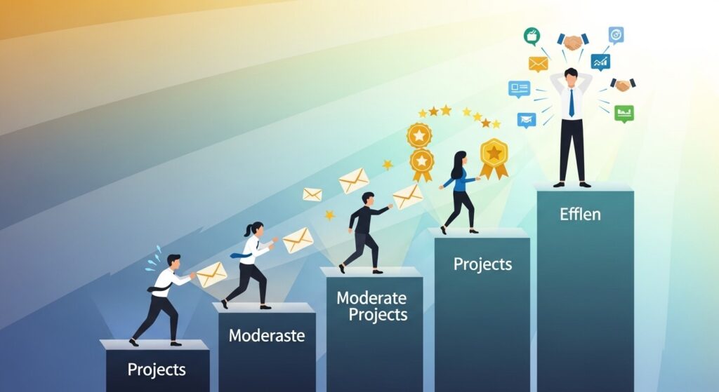 実績が増えると案件獲得は格段に楽になる